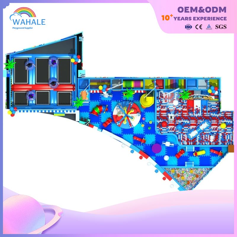 Indoor Ocean Park Theme Customized Playground Indoor Children Blue Sea Animal Amusement Park Equipment