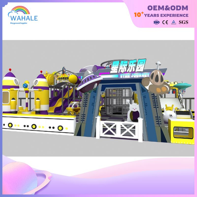 600 flat multi-layer electric rocket spider tower shape children's playground