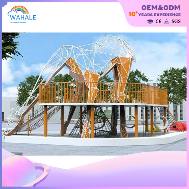 Community Outdoor Giraffe Shape Custom Children's Playground Equipment Manufacturer