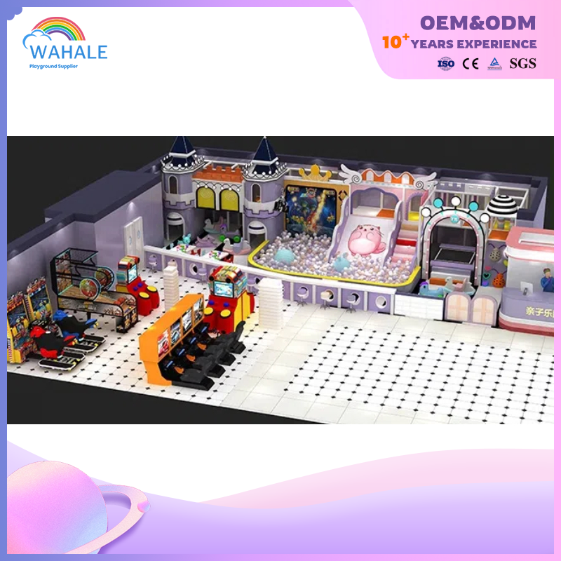 Mall Indoor Purple Children Soft Outfit New Sports Playground Equipment Supplier