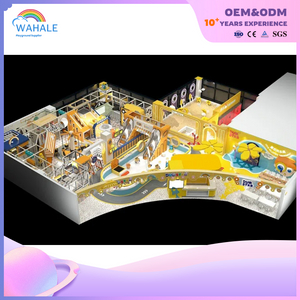 Mall Indoor Yellow Cartoon Theme Custom Children Happy Parent-child Interactive Playground Equipment Wholesale