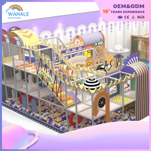 Kindergarten Interior Purple Soft Decoration Castle Theme Customized Playground Equipment Manufacturer