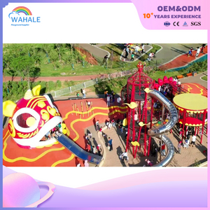 Scenic Spot Outdoor Lion Dance Modeling Custom Children's Unpowered Playground Equipment Builder
