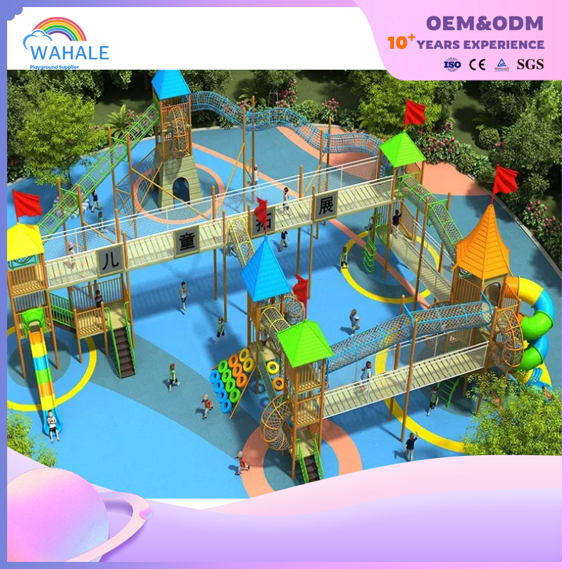 Scenic Area Outdoor My World Theme Customized Playground Children Color Castle Modeling Playground Equipment