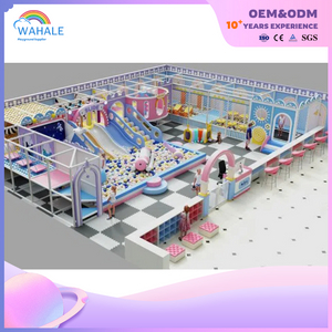 Kindergarten Indoor Pink Blue Soft Decoration Children Crossing Playground Equipment Supplier