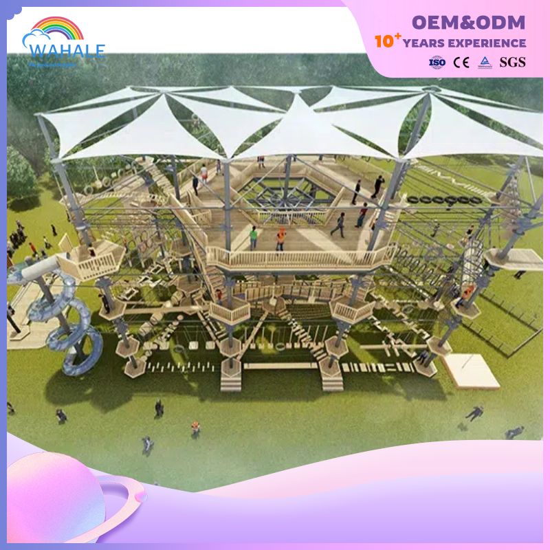 Wooden Outdoor Children's Warriors Expand Adventure Playground Equipment Wholesale
