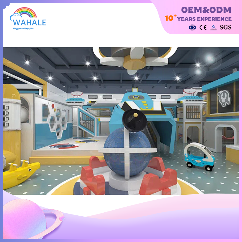Shopping Mall Indoor Aircraft Model Theme Customized Soft-mounted Children's Playground Equipment