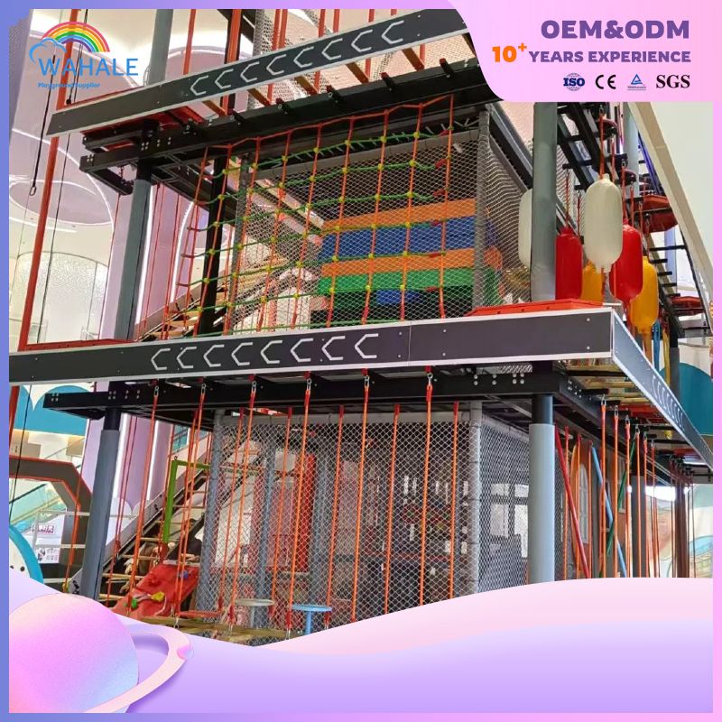 Mall Indoor Warriors Expand Custom Children's Wooden Playground Equipment Wholesale