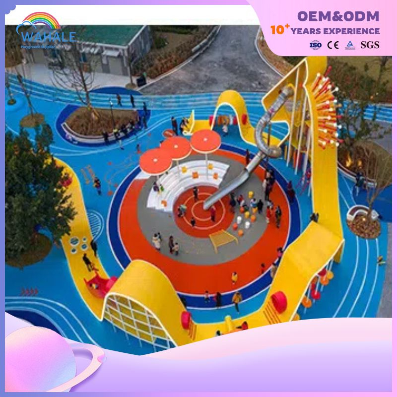 Color Lighting Custom Outdoor Children Interactive Playground Equipment Suppliers