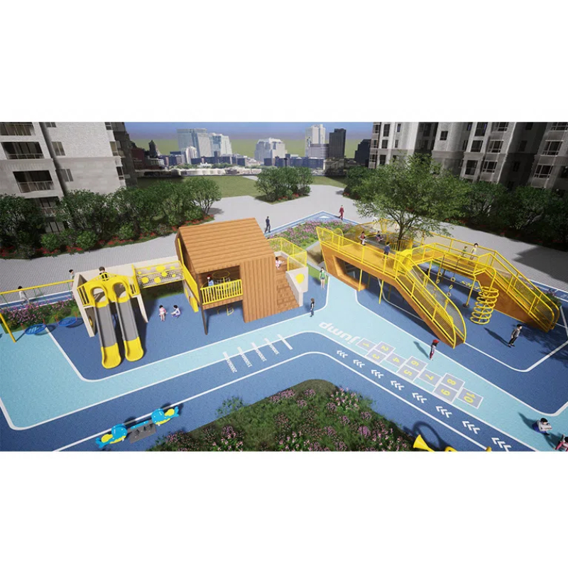 Curved black climbing frame
