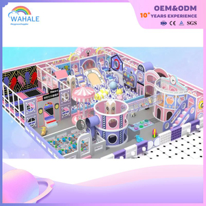 Customized Kindergarten Indoor Soft Purple Fantasy Children's Playground Equipment Wholesale