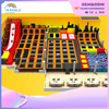 Hot Blood Theme Custom Shopping Mall Indoor Color Children's Physical Training Trampoline Park Equipment