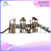 Kindergarten outdoor forest theme customized children's slide park playground equipment supplier