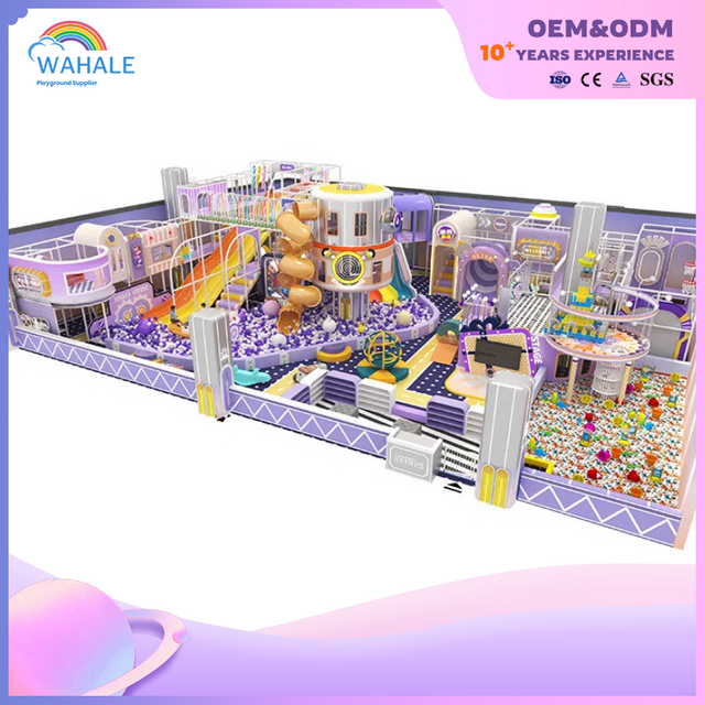 Mall Indoor Purple Children's Fun Candy Children Soft Set Parent-child Interactive Playground Equipment Suppliers