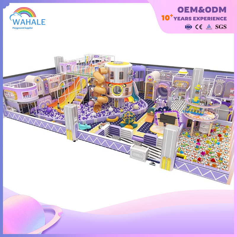 Mall Indoor Purple Children's Fun Candy Children Soft Set Parent-child Interactive Playground Equipment Suppliers