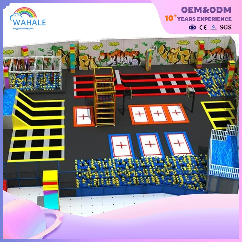 Shopping Mall Indoor Soft Trampoline Parkour Park Customized Children's Sports Playground