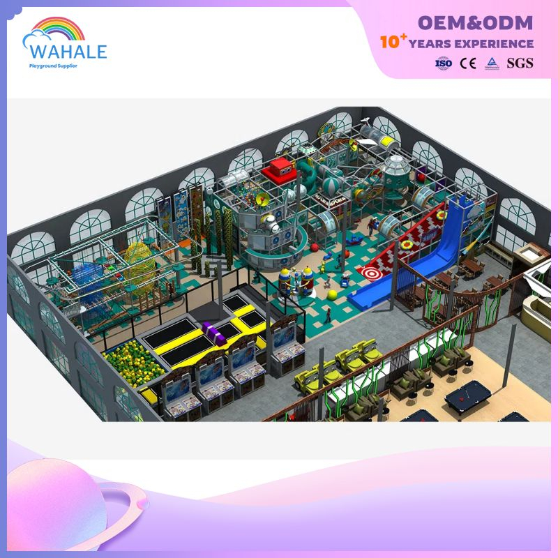 Space Theme Customized Children's Playground Indoor Warrior Adventure Park Equipment Dealer