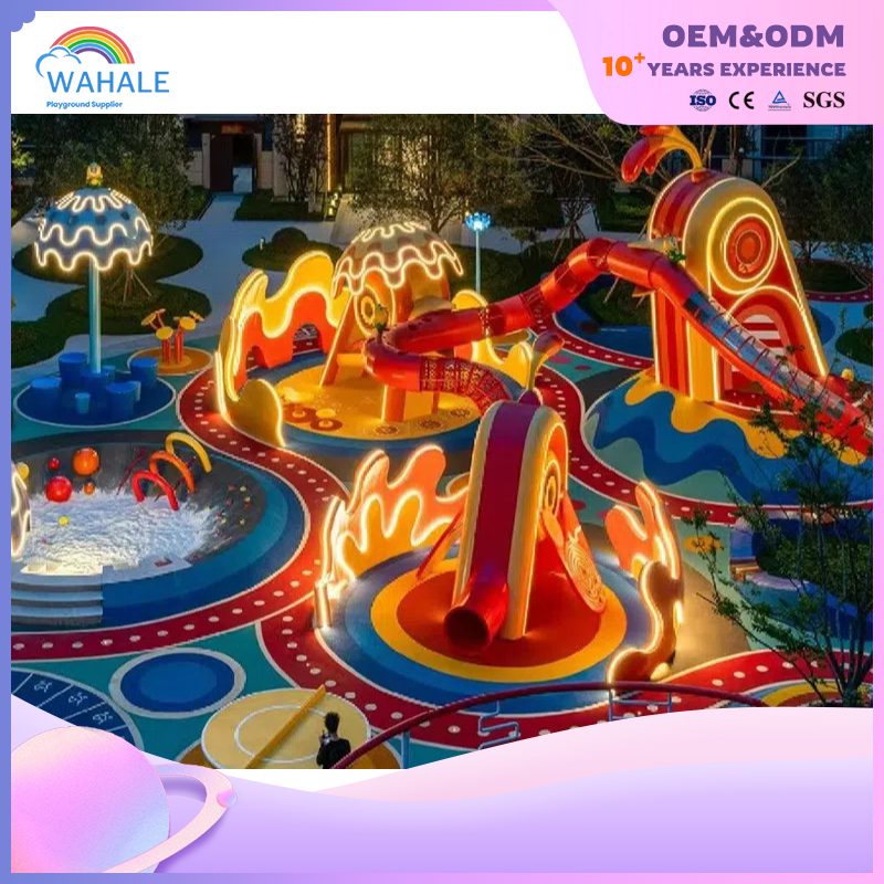 Community Outdoor Festive Rooster Shape Custom Children's Slide Playground Equipment