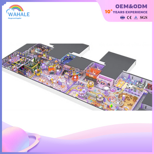 Sales Center Indoor Purple Castle Theme Park Customized Soft Decoration House Modeling Equipment for Children