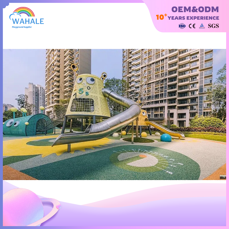 Park Outdoor Cartoon Shape Custom Children Climbing Through The Playground Equipment Wholesale