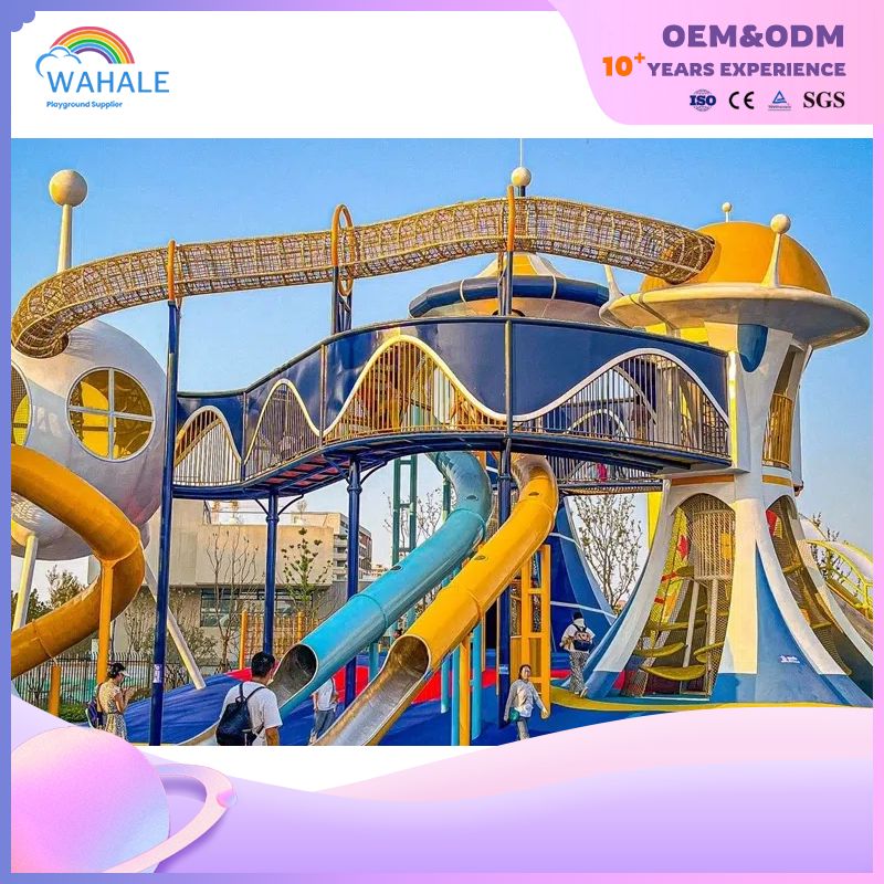 Alien Spaceship Theme Customized Children's Outdoor Sports Playground Equipment Dealer