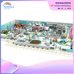 Kindergarten Indoor Blue Cartoon Theme Customized Soft Sports Playground Equipment Wholesale for Children