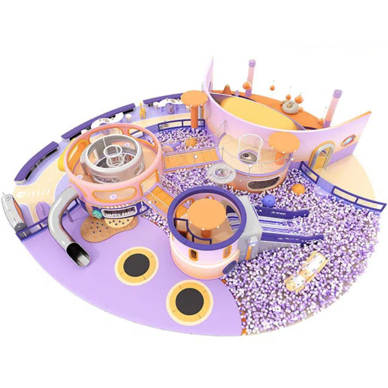 Purple plastic slide
