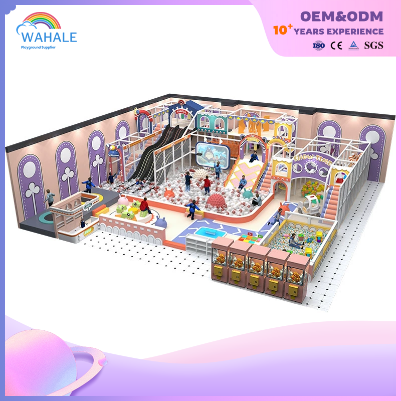 Shopping Mall Indoor Cartoon Animation Theme Custom Soft Installation Castle Playground Equipment