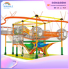 Indoor Children's Warriors Expand The Climb Through The Pass Through Playground Equipment