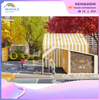 Early Education Center Outdoor Yellow House Shape Playground Customized Wooden Maze for Children