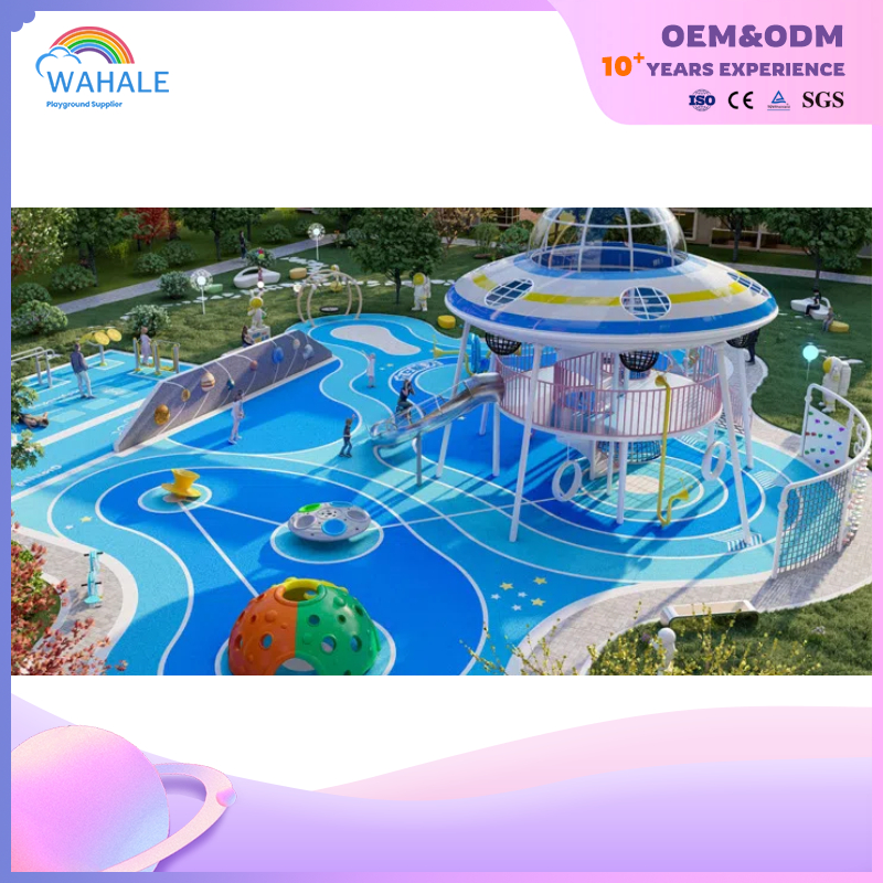 Scenic Spot Outdoor Flying Saucer Shape Children's Playground Customized Children's Space Theme Amusement Equipment Dealer