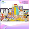 A 210-square-meter Indoor Colorful Robot-shaped Customized Children's Maze Playground Equipment in A Shopping Mall