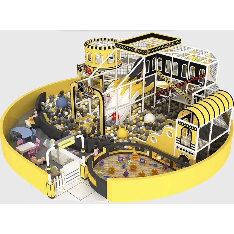 Blue castle pattern slide