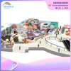 A 200-square-meter indoor colorful castle-shaped customized children's maze playground equipment