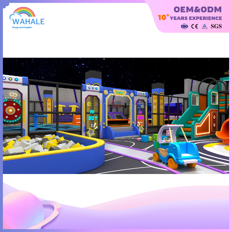 200 Square Meters Mall Interior Color Castle Theme Custom Soft Decoration Children's Playground Equipment