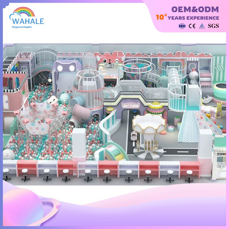 Dealer of 100-square-meter Indoor Green Castle Children's Soft Furnishings And Playground Equipment for Kindergarten
