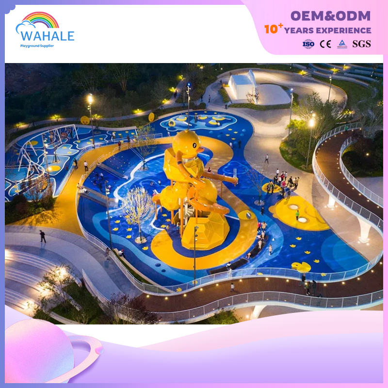 460 Square Meters Scenic Area Outdoor Yellow Duck Customized Children's Playground Equipment Wholesale