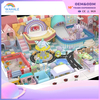 Pink And Purple Dreamy Monster Slide Ocean Pool Amusement Facility