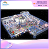 Mall indoor children's cartoon theme customized castle park children's soft installation playground facilities