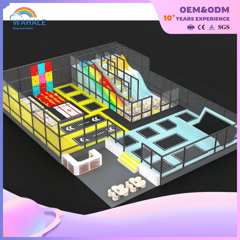 Color Indoor Children's Trampoline Park Custom Indoor Parkour Playground Equipment Supplier