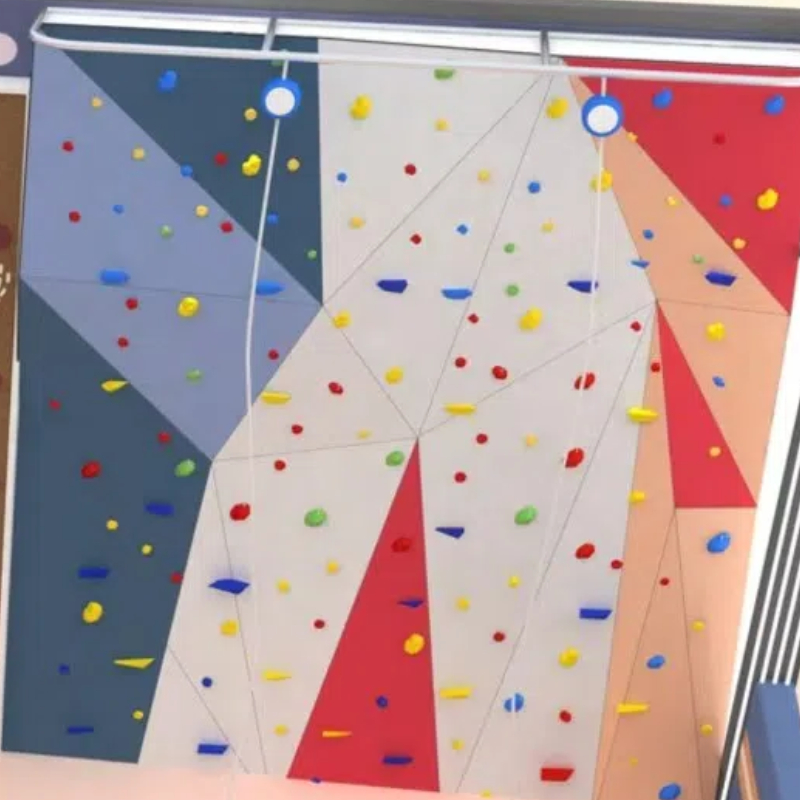 double rope climbing wall