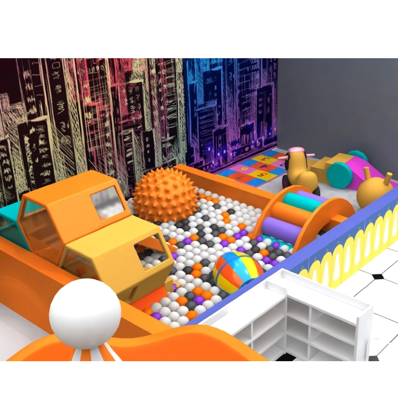 orange video game theme modeling tower
