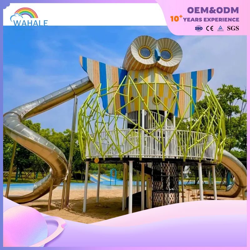 Outdoor Children's Cartoon Theme Custom Unpowered Park Nature Animal Modeling Playground Equipment