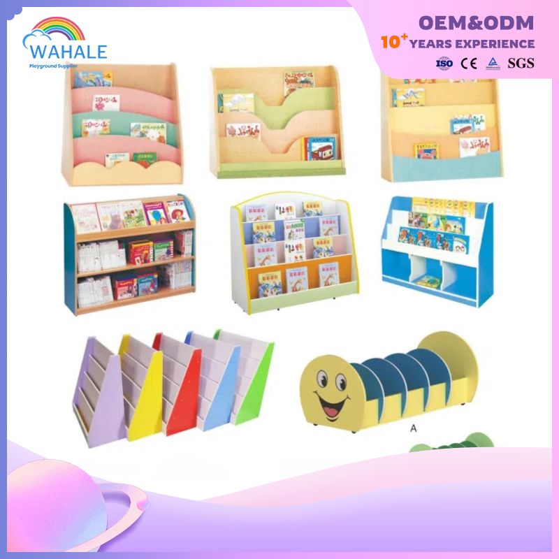 Colorful Bookshelf Shoe Cabinet Toy Cabinet Children's Indoor Amusement Equipment Wholesale