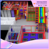 Rainbow Theme Trampoline Park Equipment Customized Children's Playground Equipment