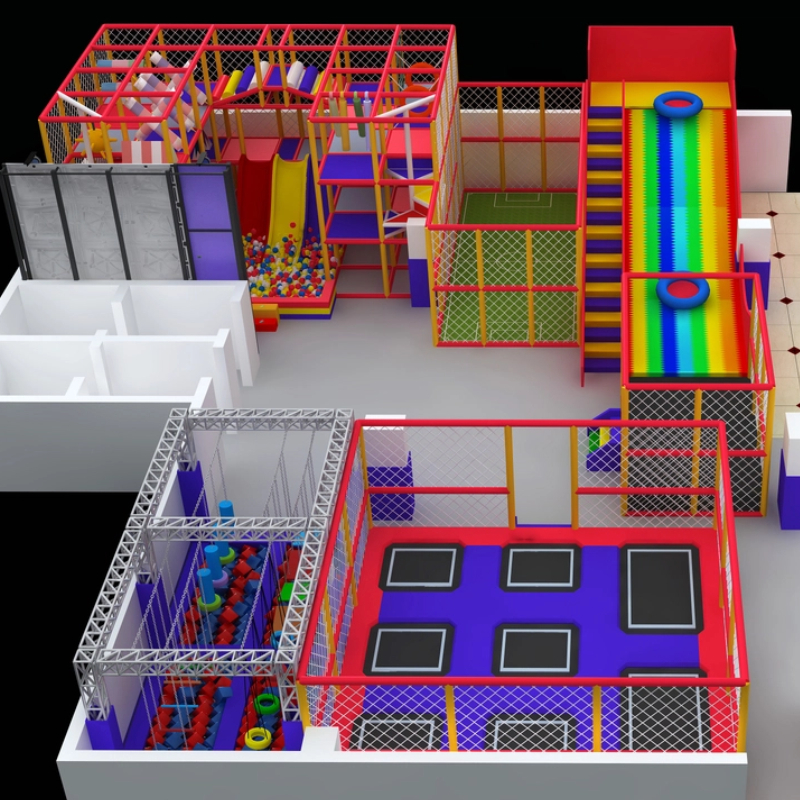 two-storey indoor maze