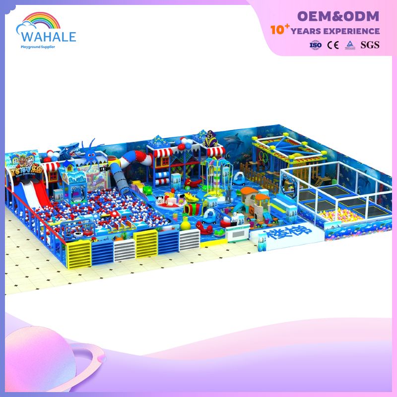 Spongebob Cartoon Custom Children's Playground Indoor Underwater Amusement Park Equipment