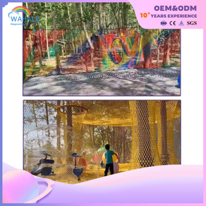 High Quality Custom Children's Indoor Soft Play Equipment Hand-woven Mountaineering Rainbow Net Play Equipment Wholesale