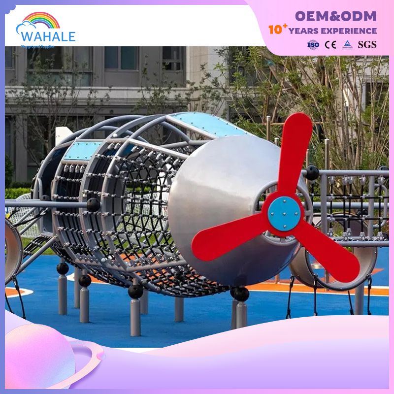 Park outdoor children's spaceship theme customized slide unpowered amusement park equipment