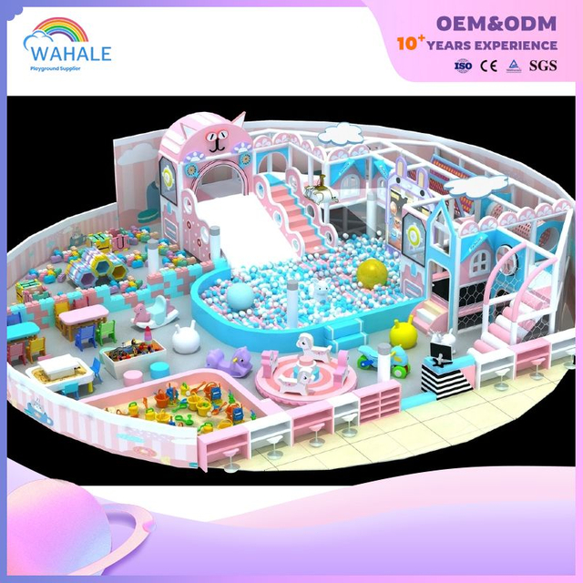 Fantasy Children's Indoor Playground Equipment Small Indoor Slide And Ocean Ball Pool